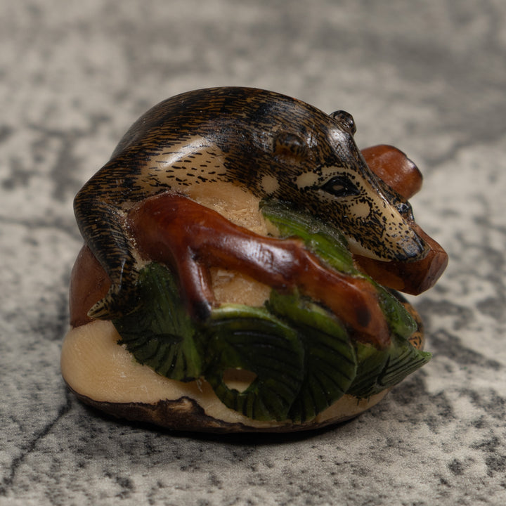 Coatimundi Tagua Carving