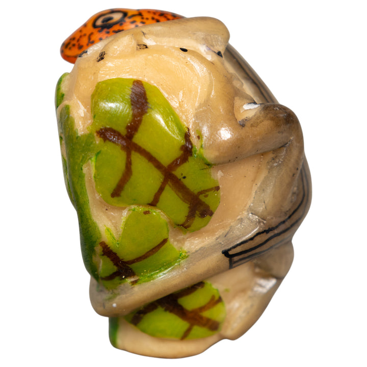 Redhead Gecko Lizard Tagua Carving