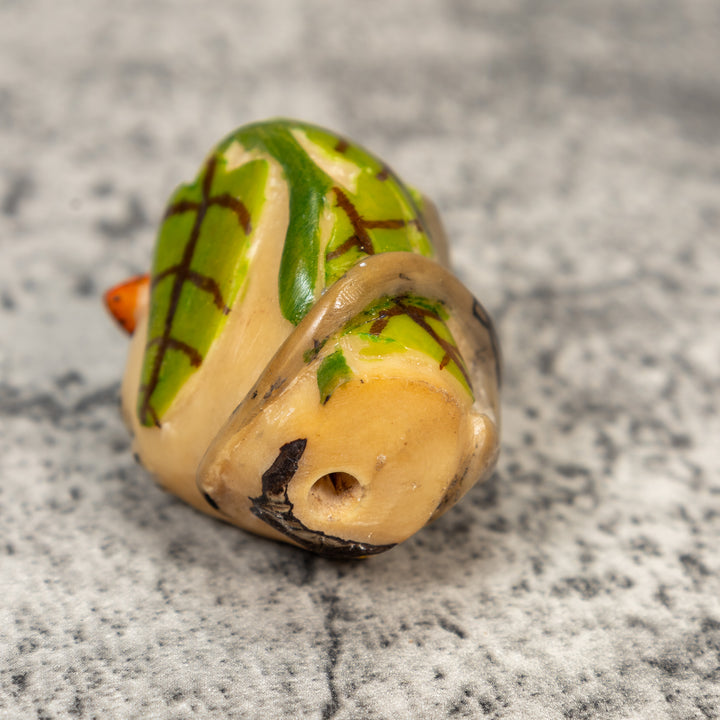 Redhead Gecko Lizard Tagua Carving