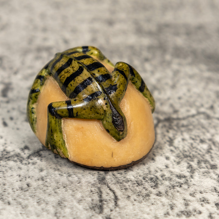 Vintage Iguana Lizard Tagua Carving
