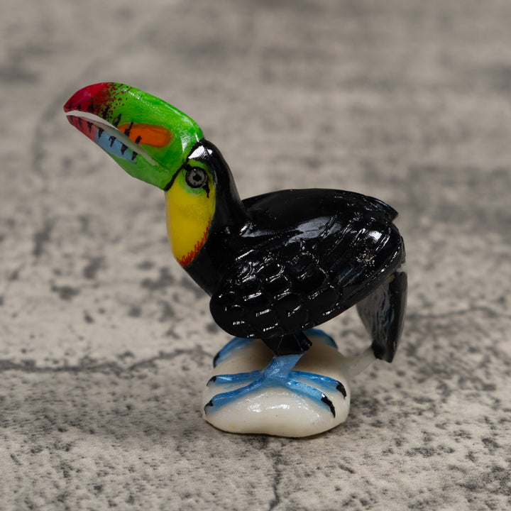 Toucan Parrot Bird Tagua Carving