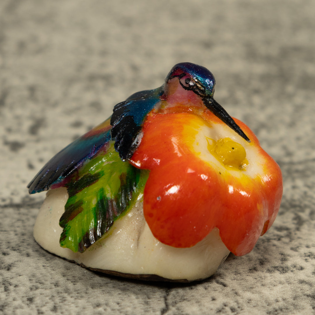 Hummingbird Tagua Carving