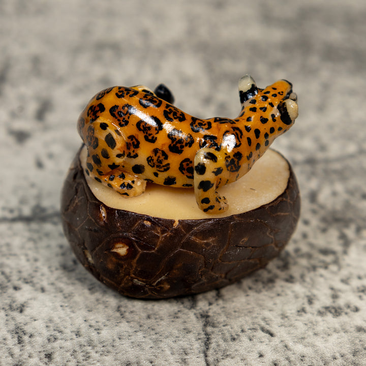 Jaguar Cat Tagua Carving