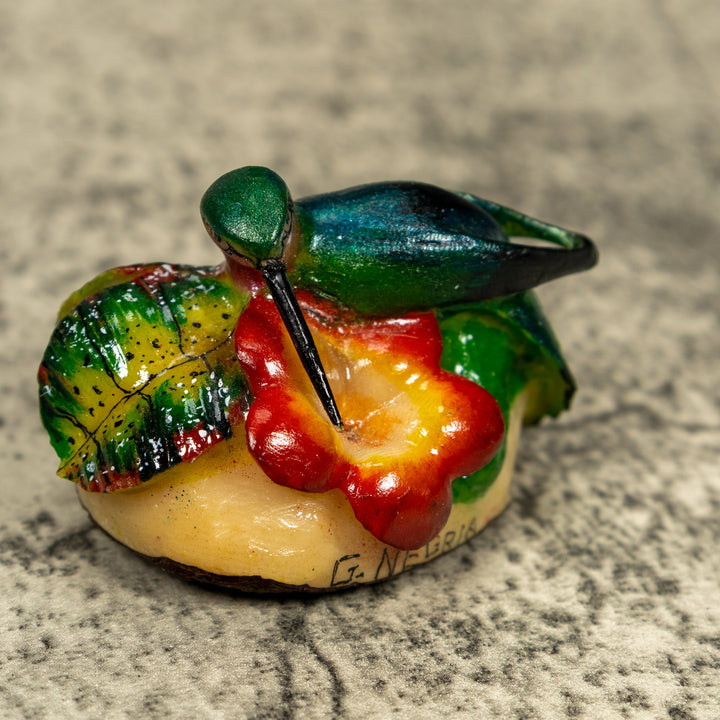 Hummingbird Tagua Carving