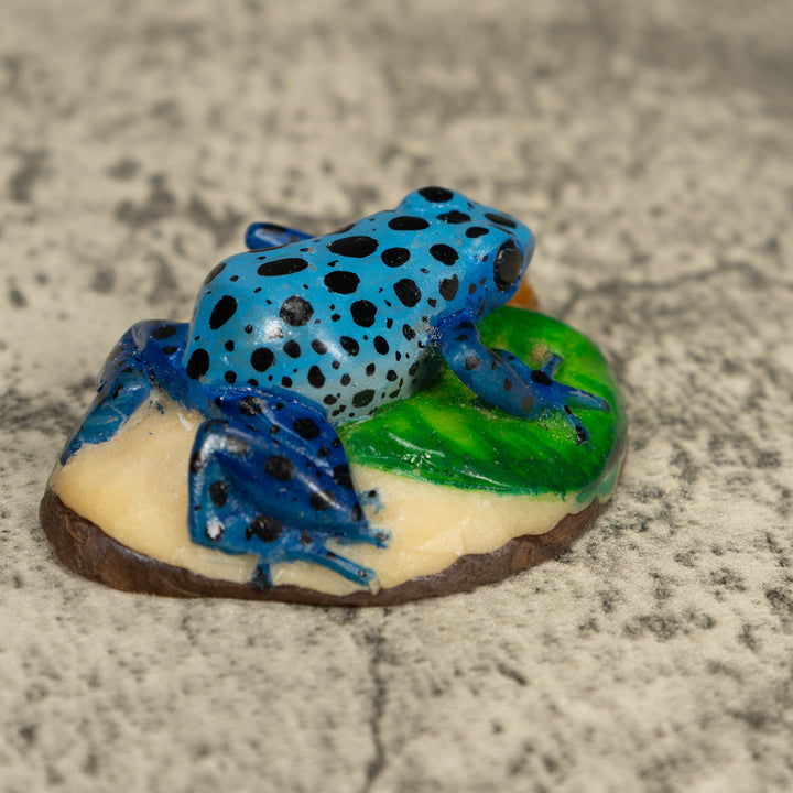 Blue Poison Dart Frog Tagua Carving