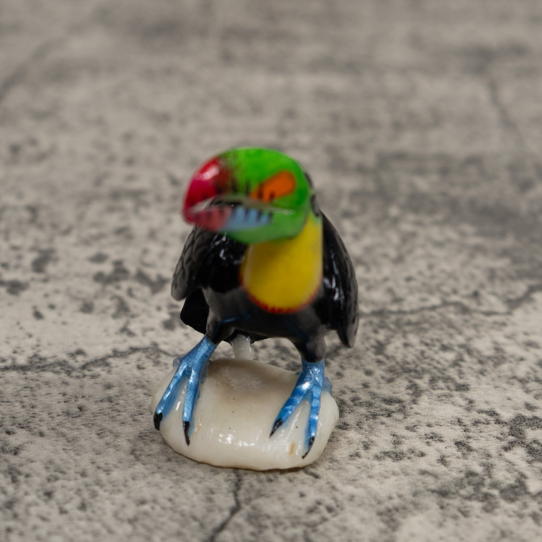 Toucan Parrot Bird Tagua Carving