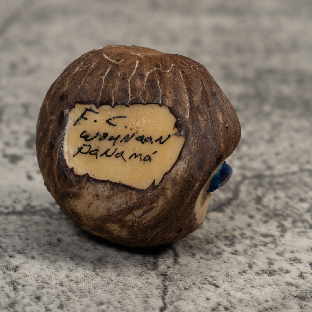 Blue Yellow And Green Poison Dart Frog Tagua Carving