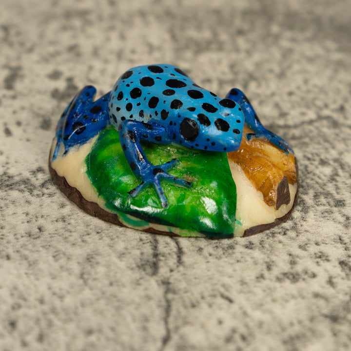 Blue Poison Dart Frog Tagua Carving