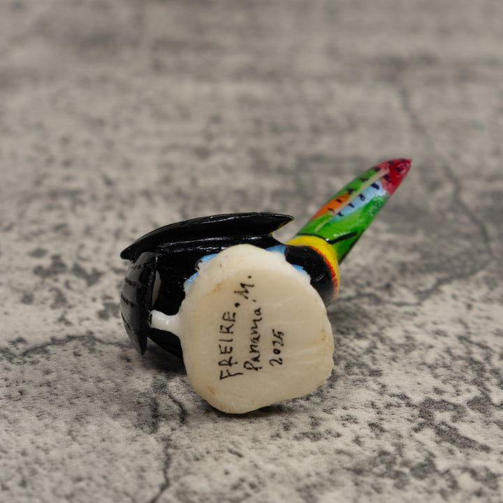 Toucan Parrot Bird Tagua Carving