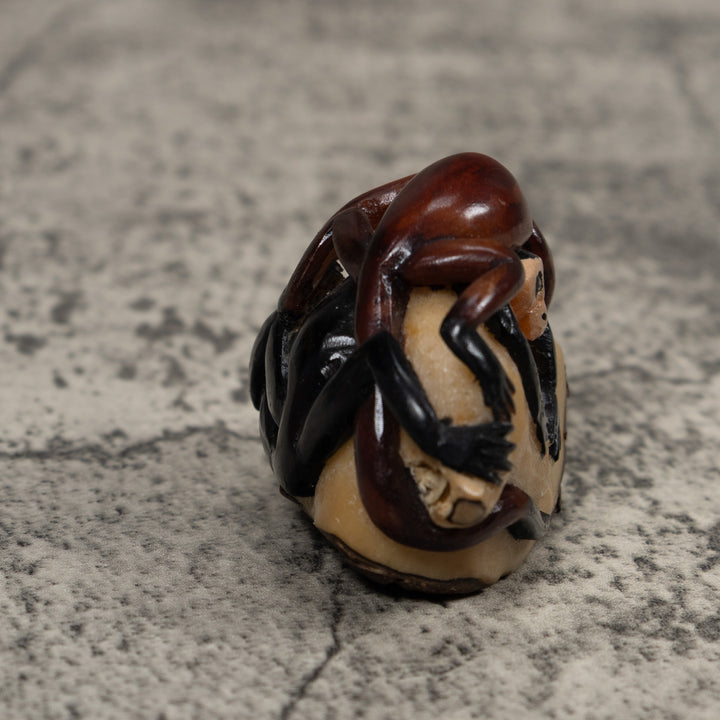 Double Monkey Tagua Carving