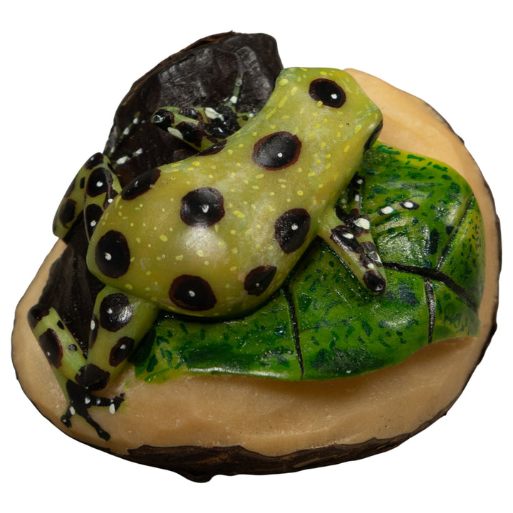 Green Poison Dart Frog Tagua Carving