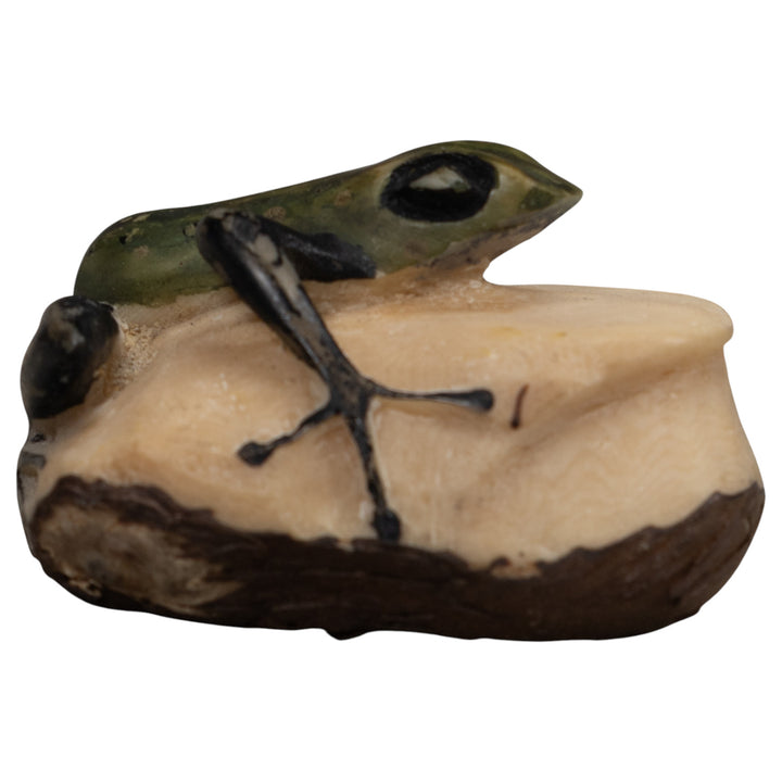 Vintage Poison Dart Frog Tagua Carving