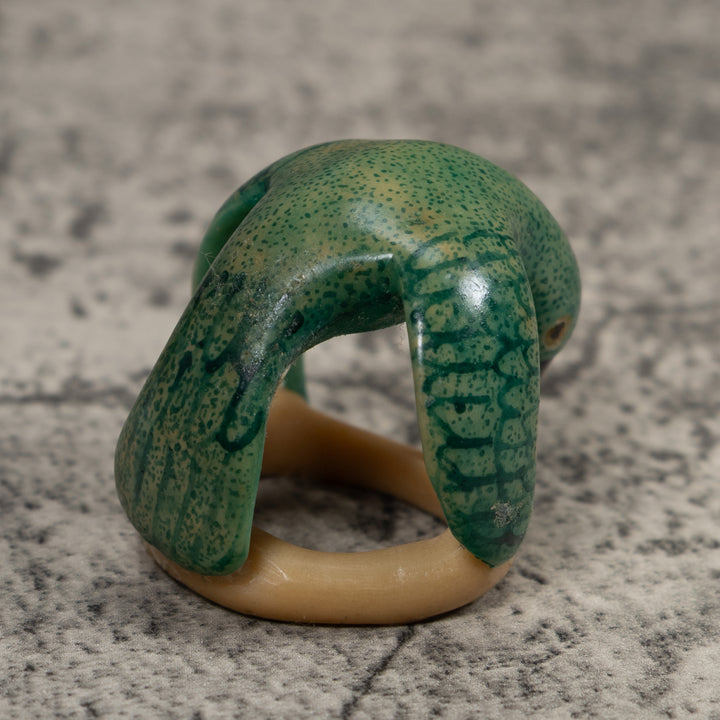 Vintage Hummingbird Tagua Carving