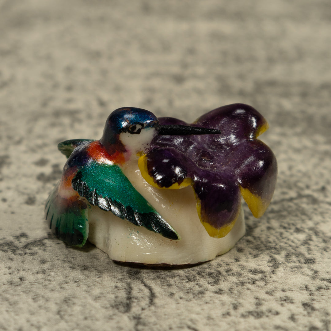 Hummingbird Tagua Carving