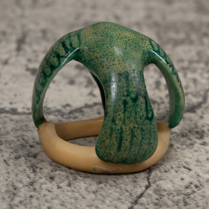 Vintage Hummingbird Tagua Carving