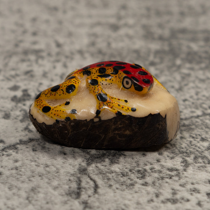 Vintage Poison Dart Frog Tagua Carving