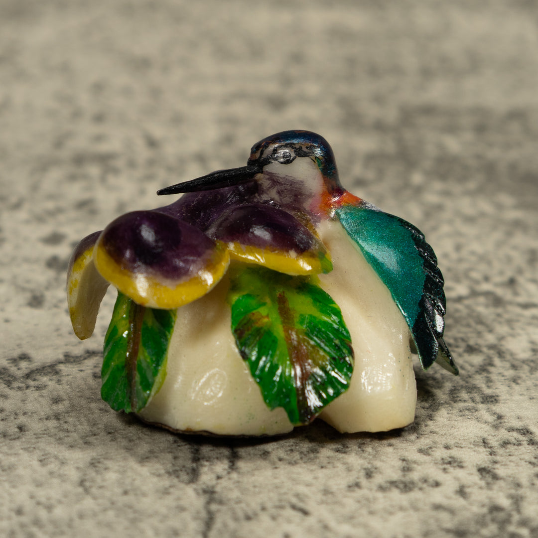 Hummingbird Tagua Carving