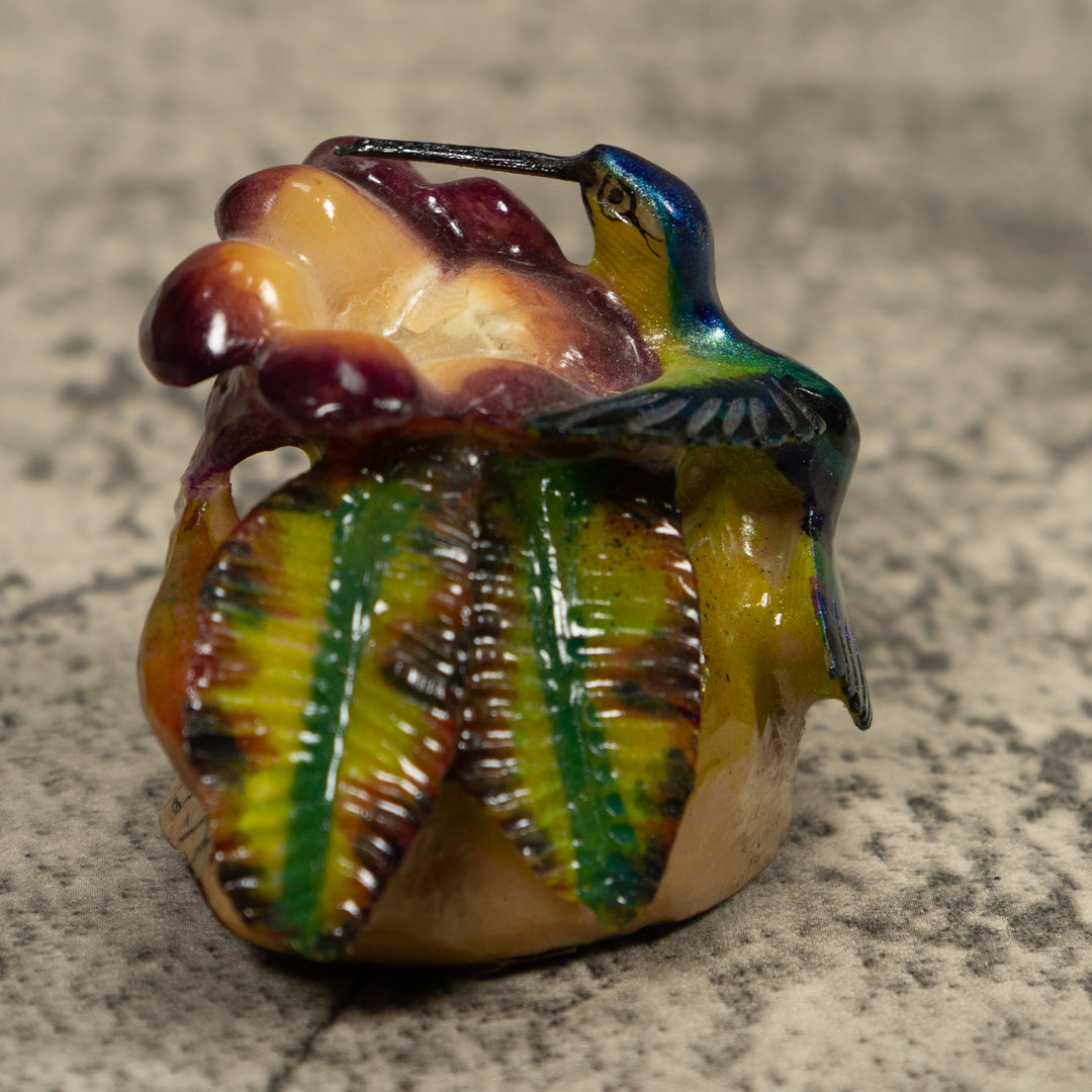 Hummingbird Tagua Carving