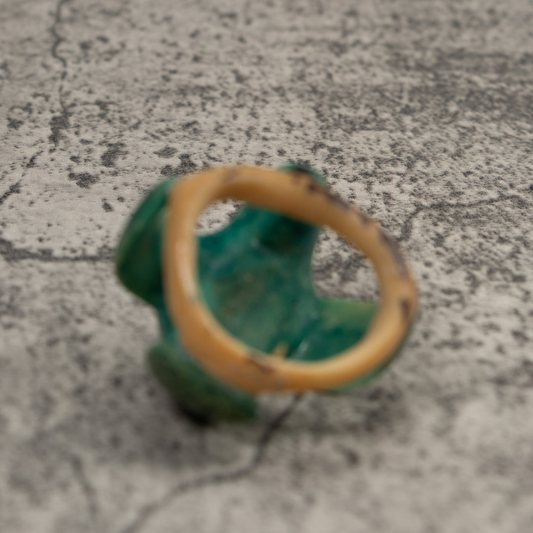 Vintage Hummingbird Tagua Carving