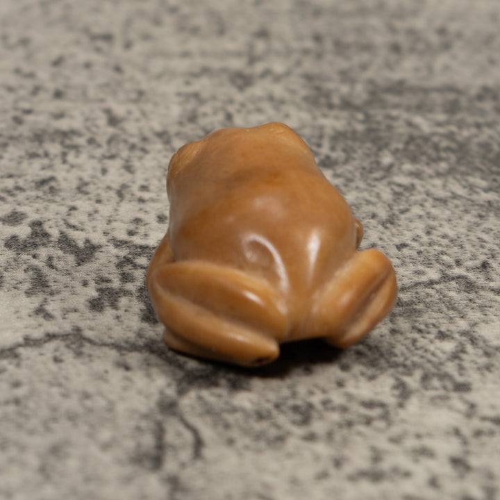 Vintage Free Standing Frog Tagua Carving