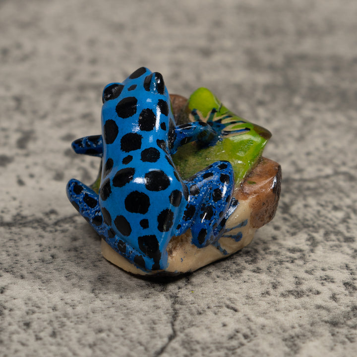 Blue Poison Dart Frog Tagua Carving