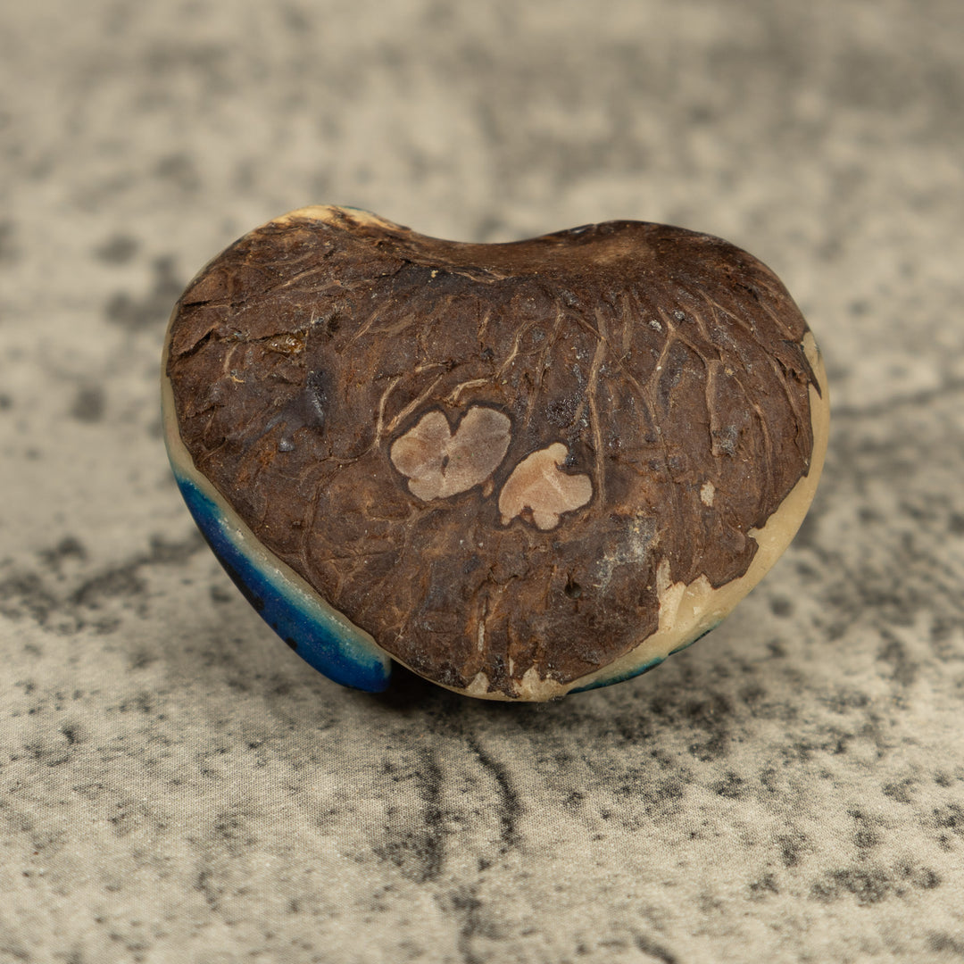 Vintage Blue Poison Dart Frog Tagua Carving