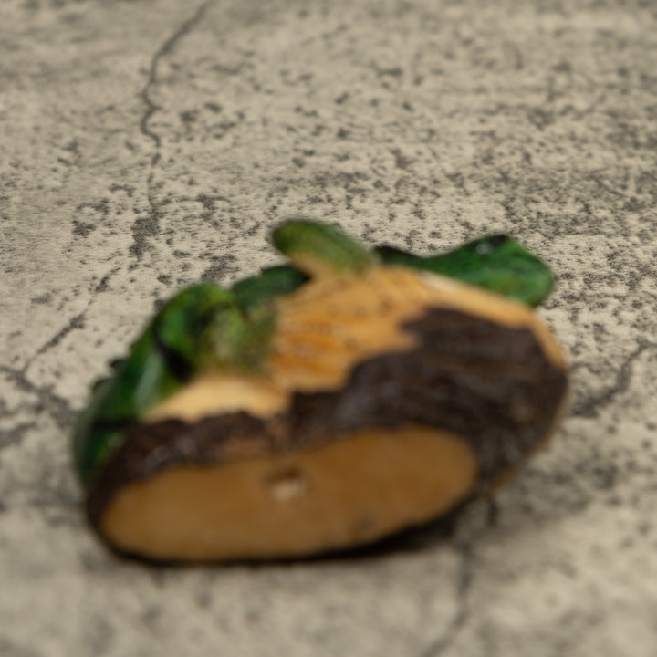 Vintage Iguana Lizard Reptile Tagua Carving