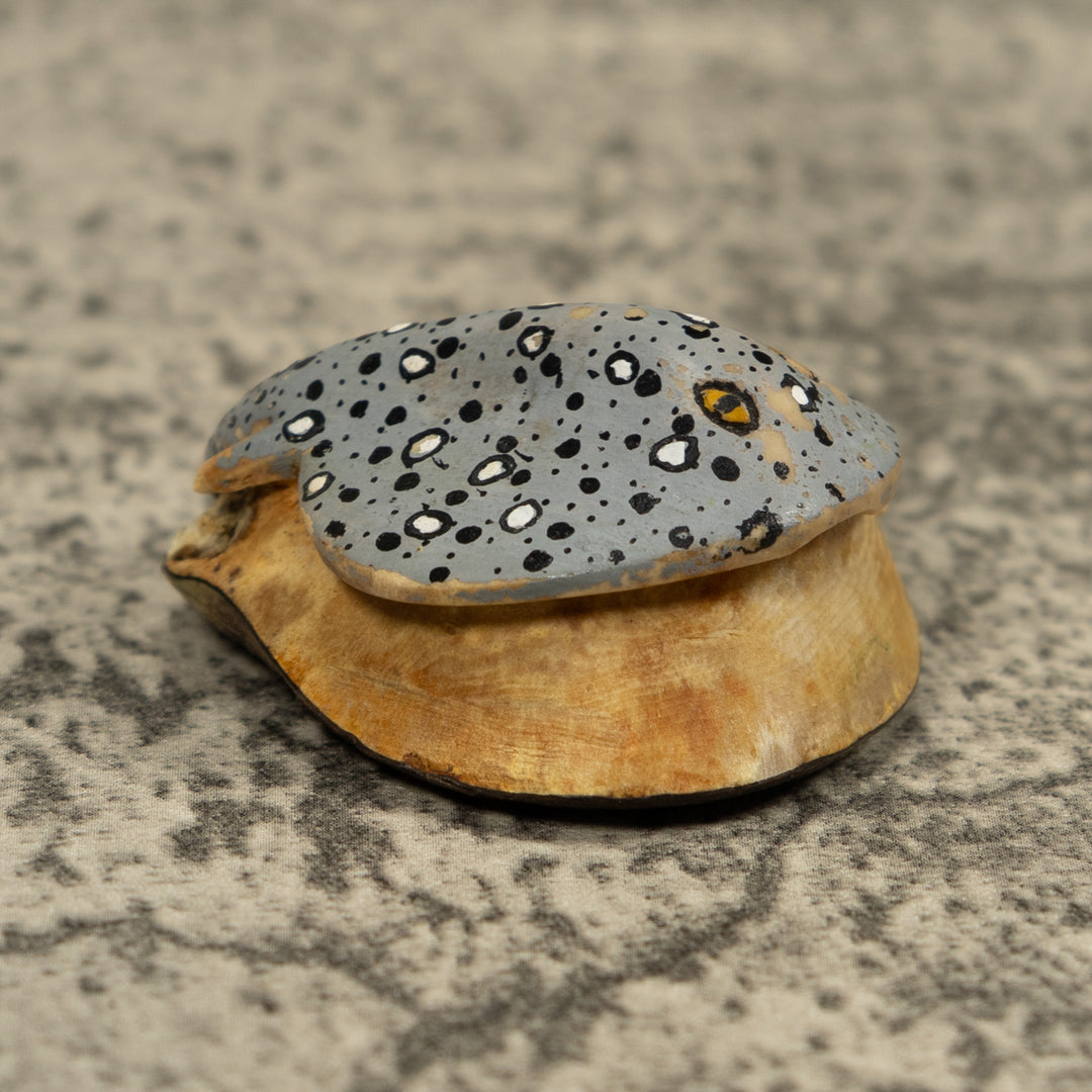 Stingray Fish Ocean Tagua Carving
