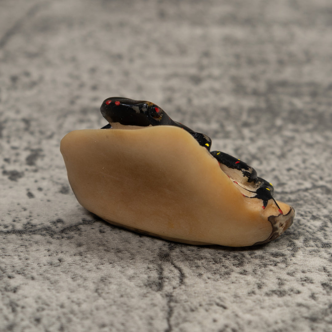 Vintage Poison Dart Frog Tagua Carving