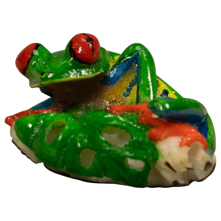 Red Eye Tree Frog Tagua Carving