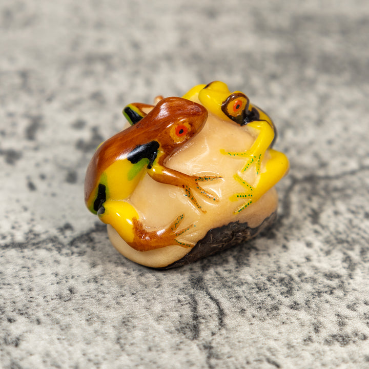 Double Poison Dart Frog Tagua Carving