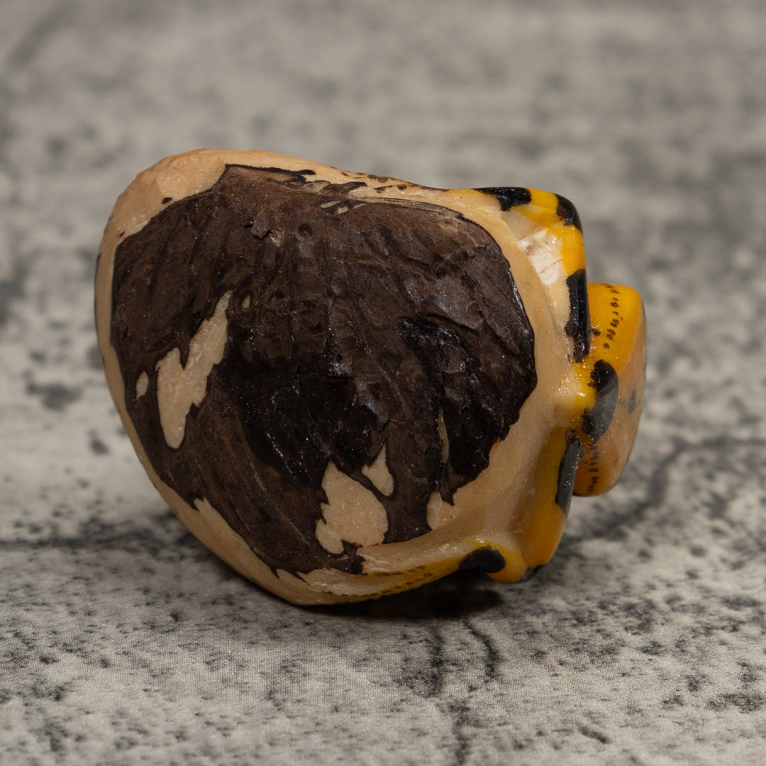 Vintage Golden Frog Tagua Carving