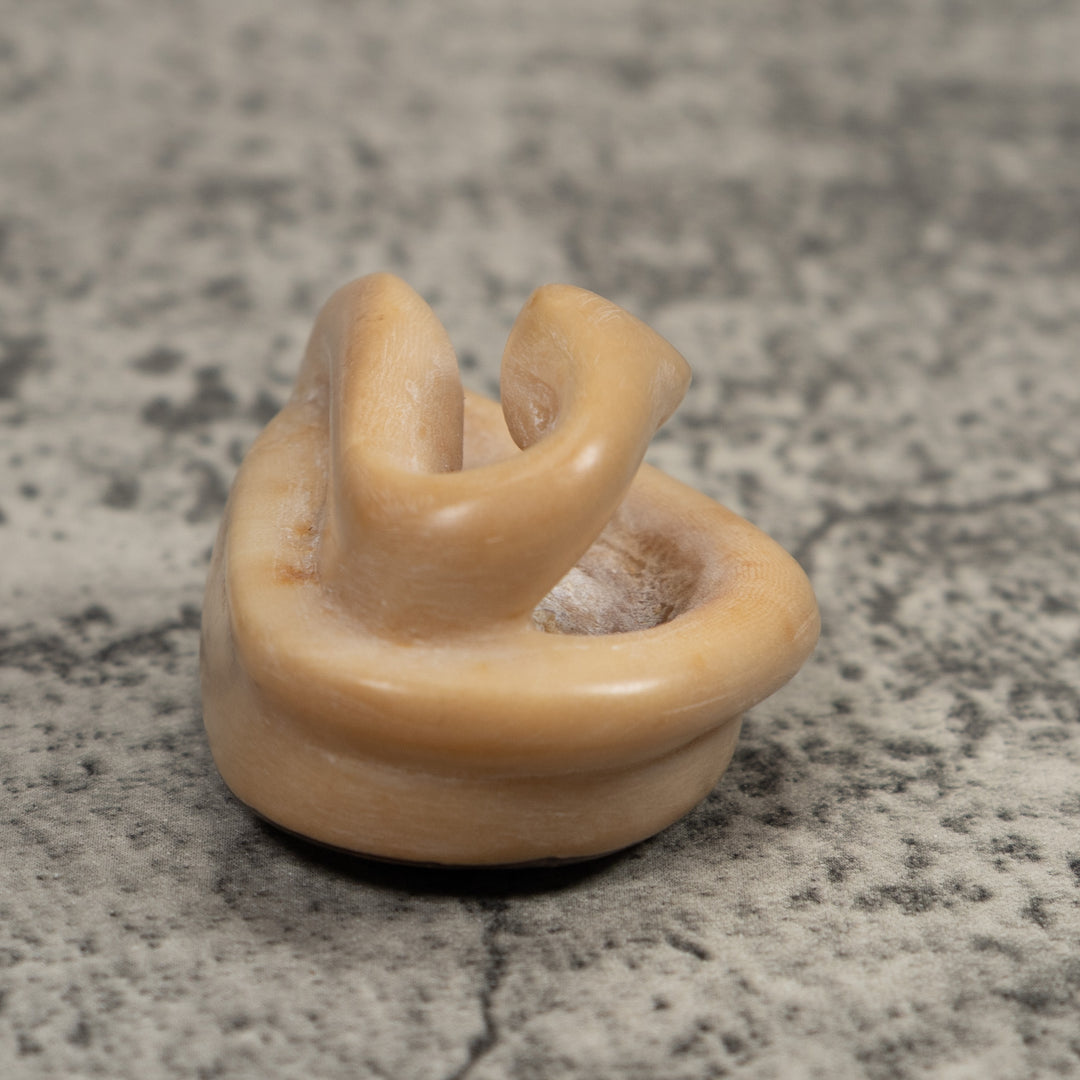 Natural White Snake Tagua Carving