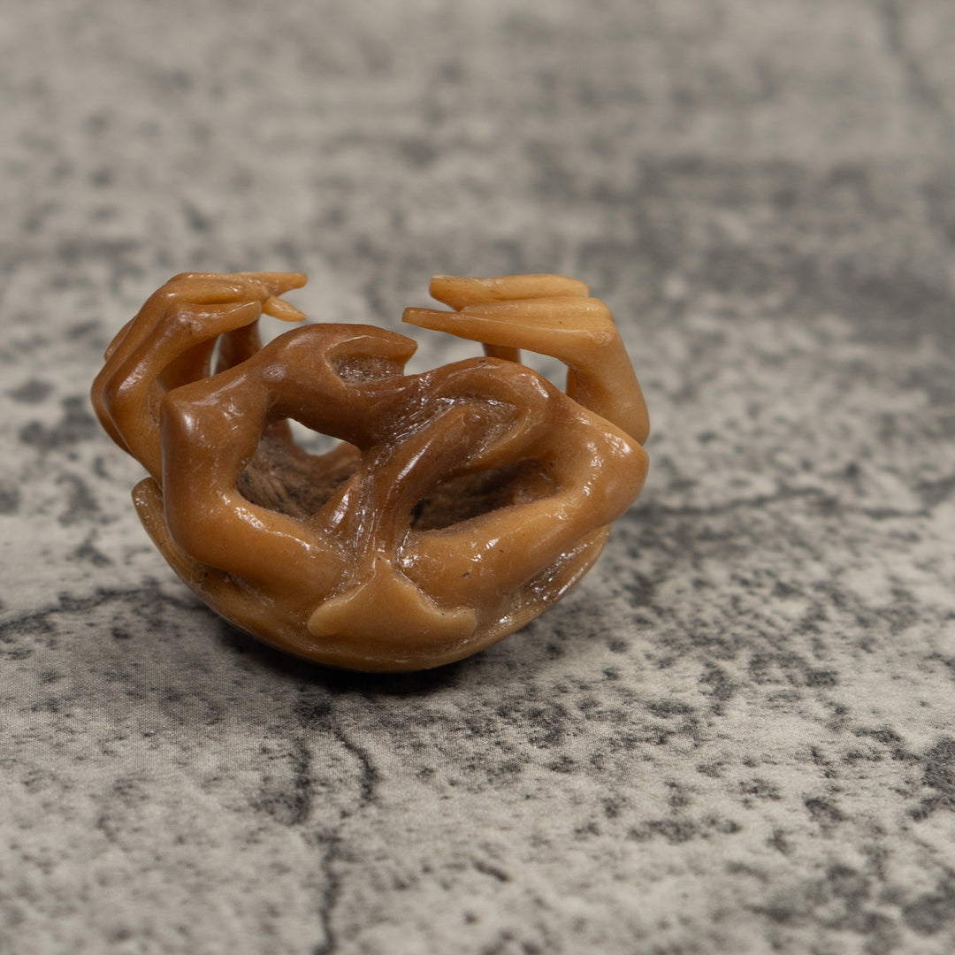 Vintage Crab Tagua Carving