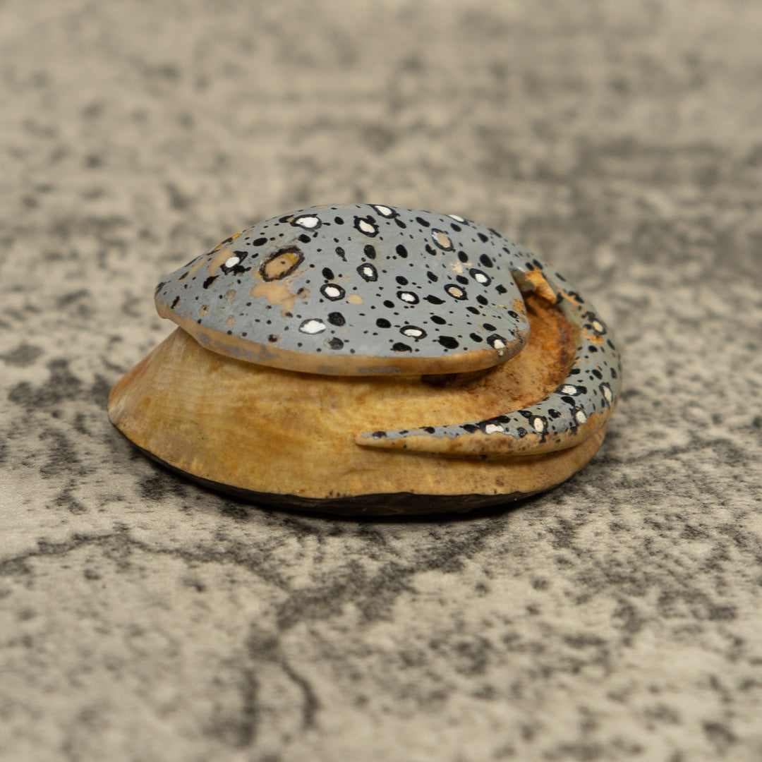 Stingray Fish Ocean Tagua Carving