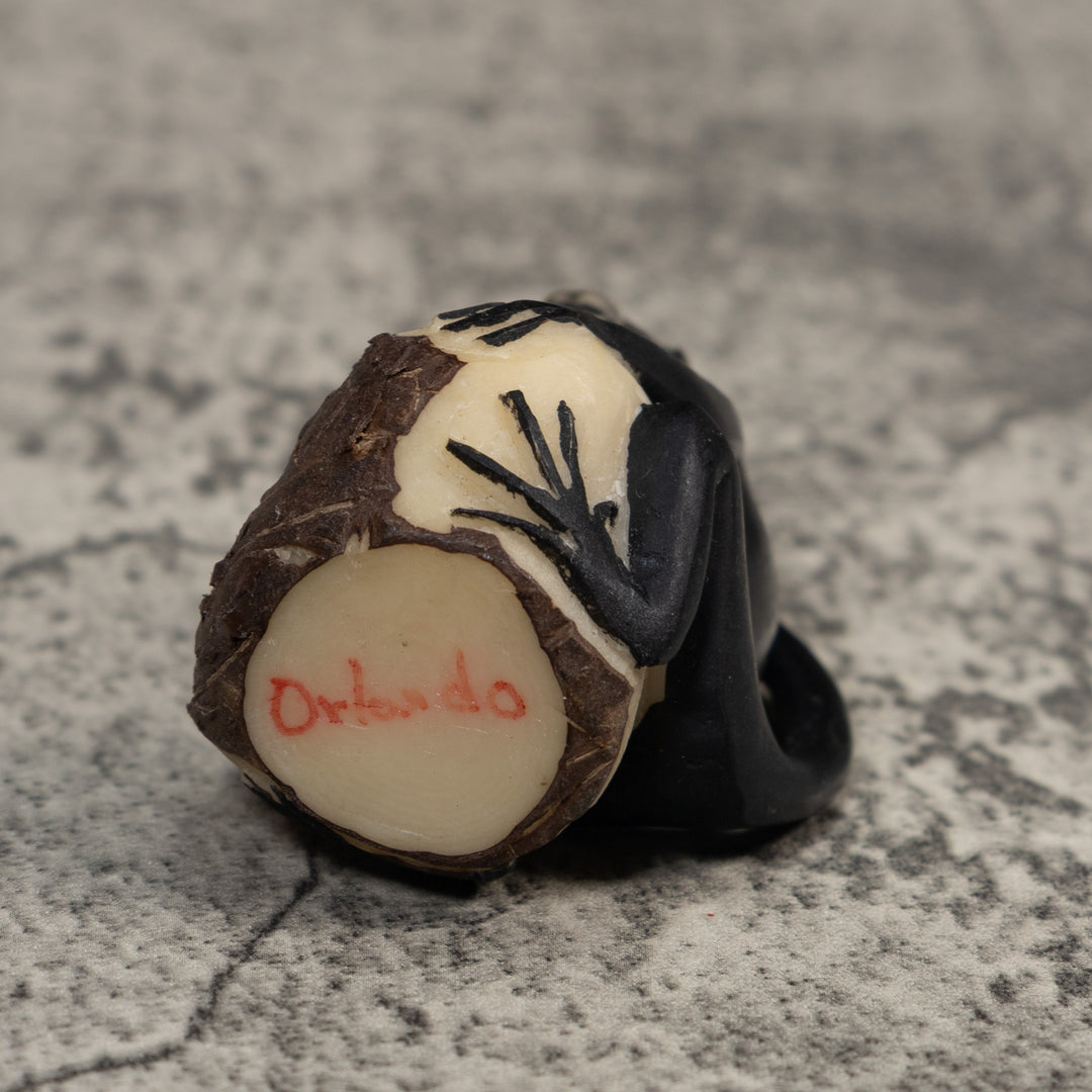 White Face Monkey Tagua Carving