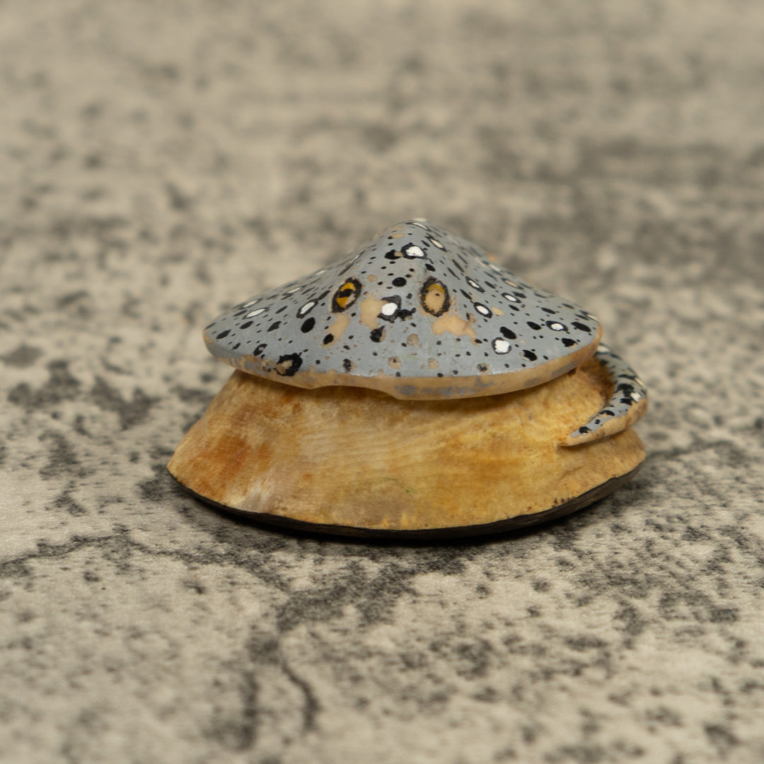 Stingray Fish Ocean Tagua Carving