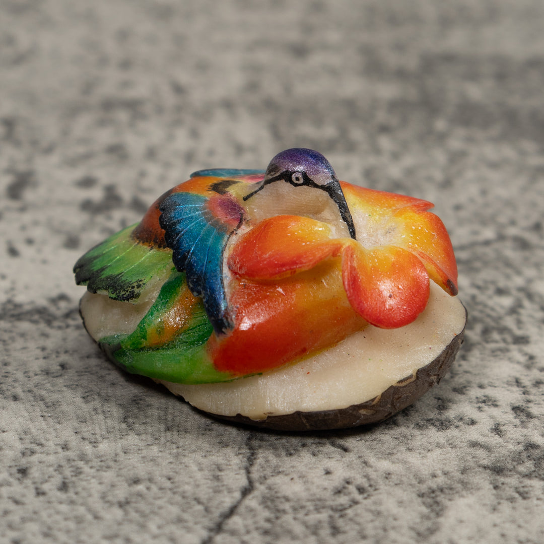 Hummingbird Tagua Carving