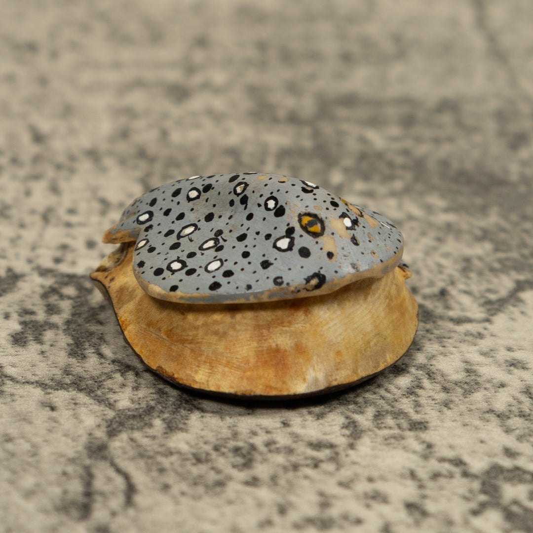 Stingray Fish Ocean Tagua Carving