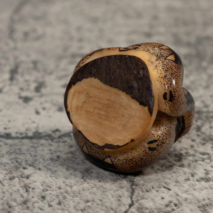 Brown And Black Boa Snake Tagua Carving