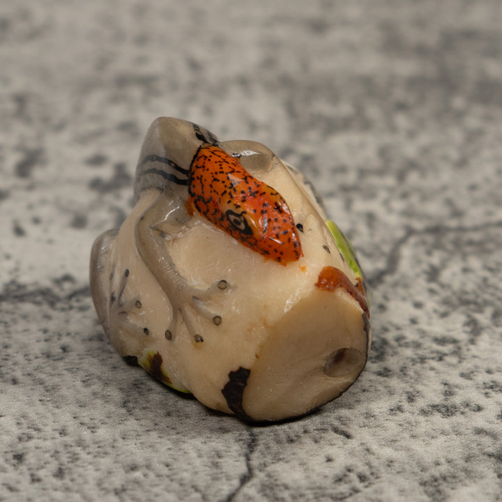 Redhead Gecko Lizard Reptile Tagua Carving