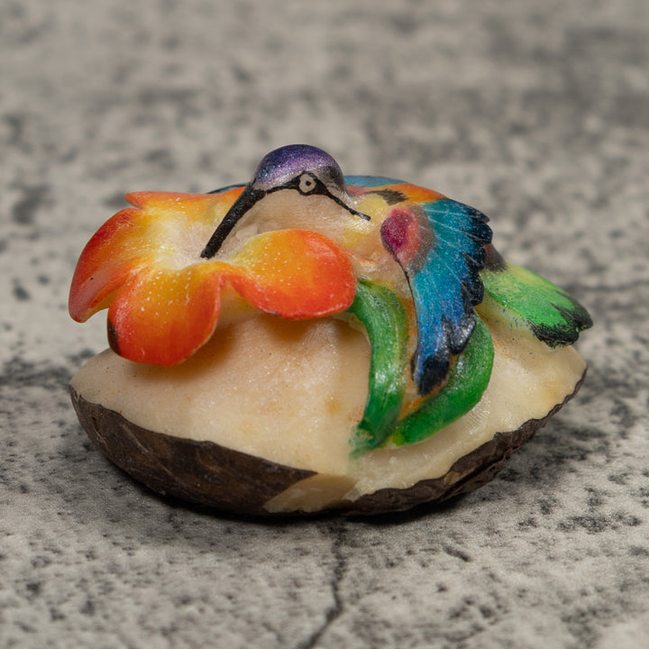Hummingbird Tagua Carving