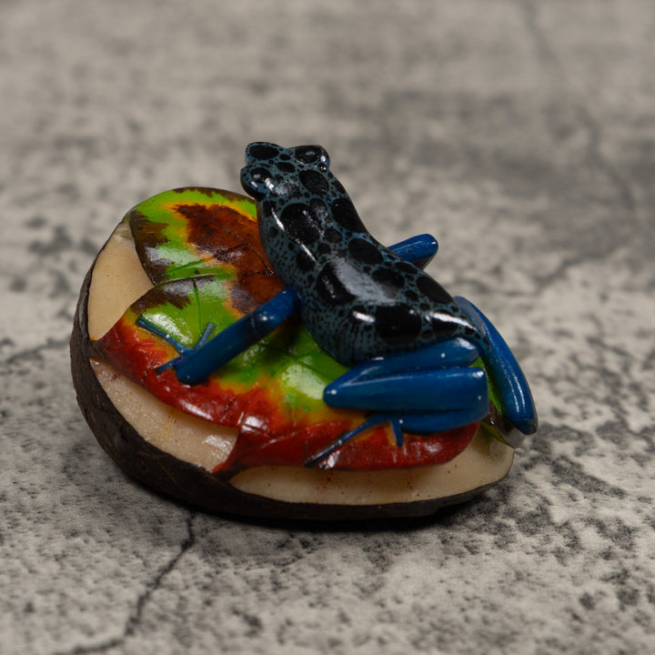 Blue Poison Dart Frog Tagua Carving