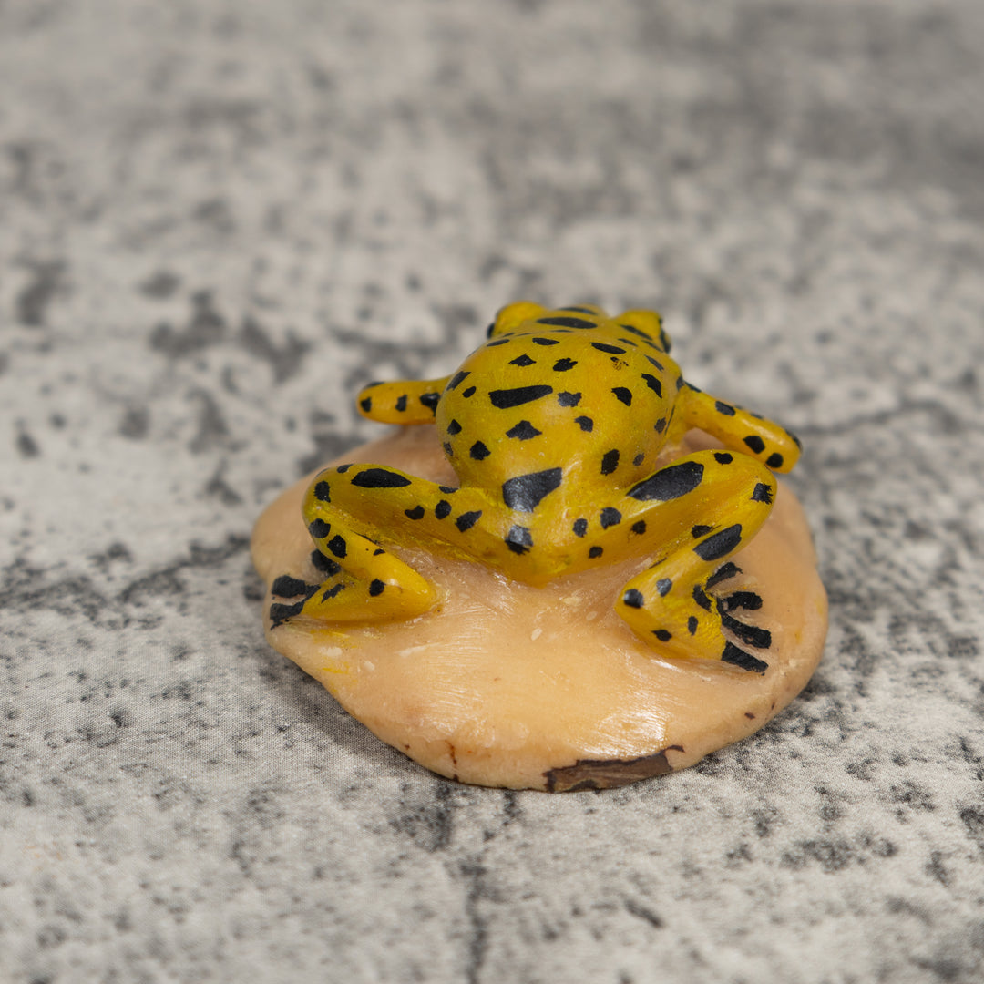 Vintage Golden Frog Tagua Carving