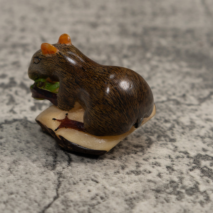 Neque Agouti Conejo Pintado Tagua Carving