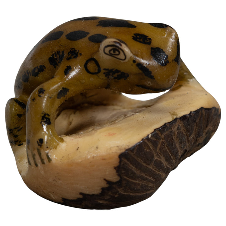 Vintage Frog Tagua Carving