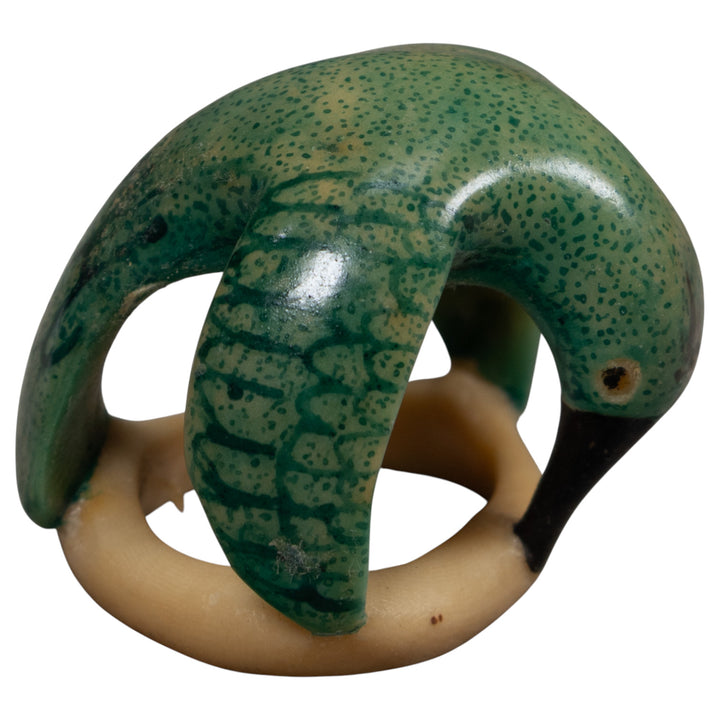 Vintage Hummingbird Tagua Carving