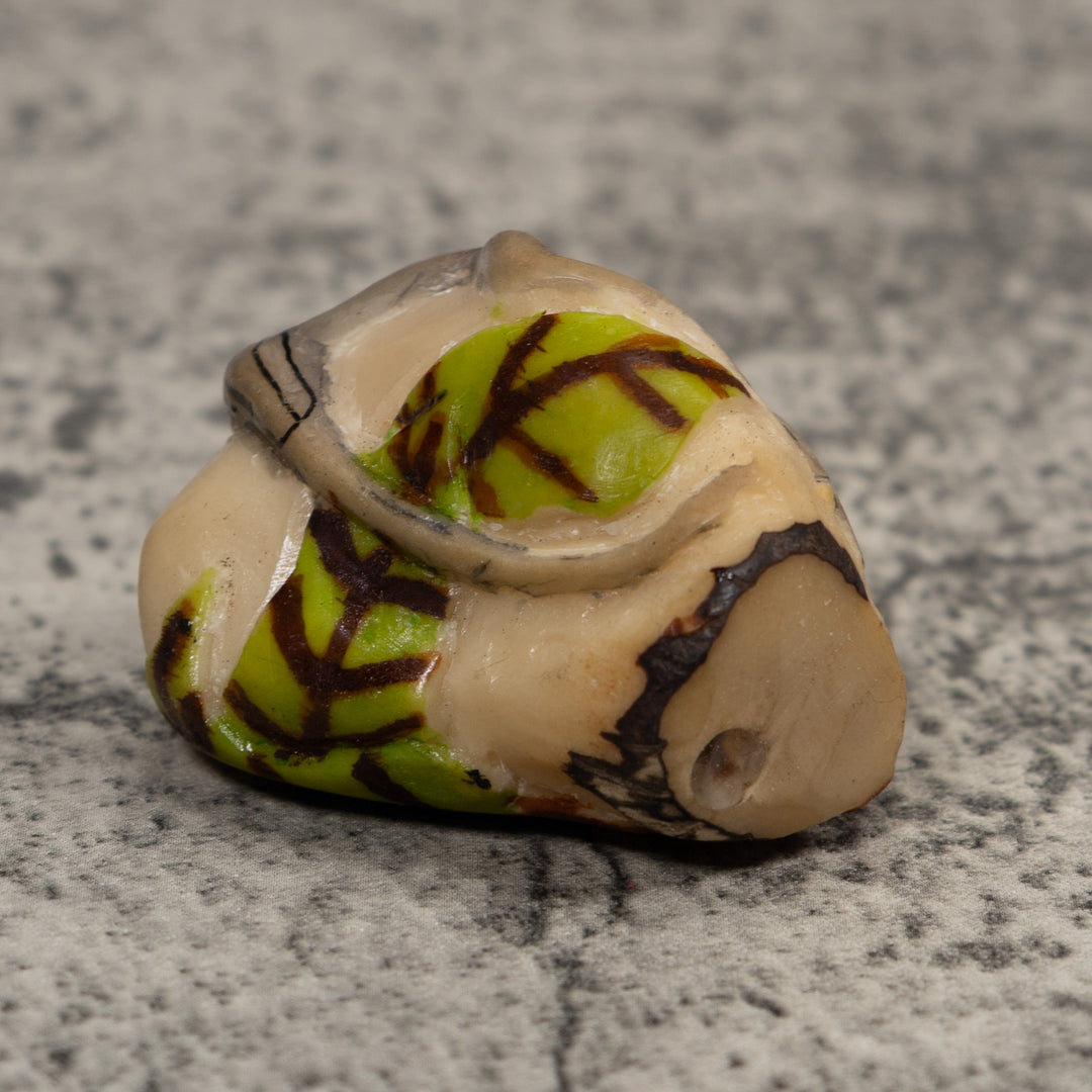 Redhead Gecko Lizard Reptile Tagua Carving