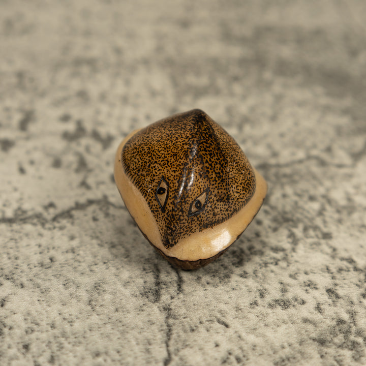 Vintage Sea Singray Tagua Carving