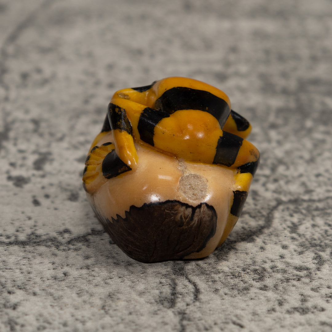 Vintage Poison Dart Frog Tagua Carving